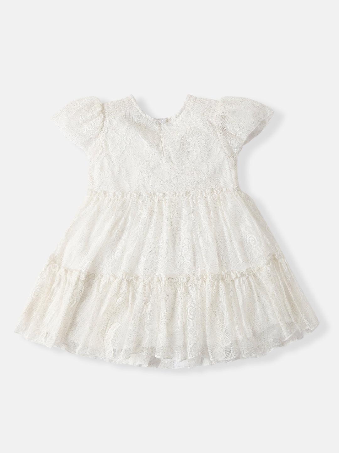 Nautinati Girls Tiered Lace Party Frock