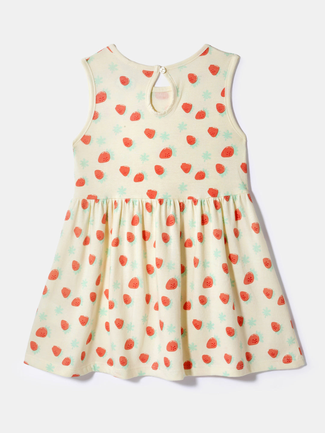 Nautinati Girls' Cotton Printed Dresses | Pack of 2 | Age 0 - 2 Years
