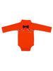 Nautinati Red Mickey Mouse Graphic Bodysuit With A Blue Bow For Infant Boys