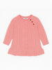 Nautinati Baby Pink Knit Sweater Dress for Girls