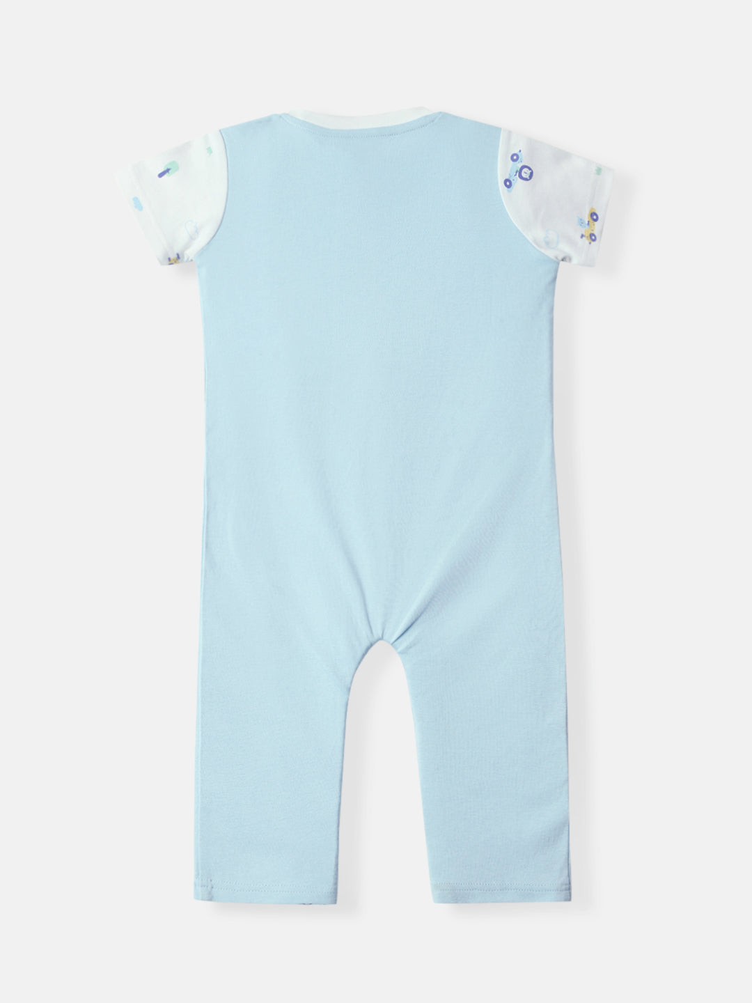 Nautinatis Infants Cotton Interlock Printed Bodysuit With Attached Waistcoat