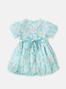 Nautinati Girls Pastel Floral Frock With Balloon Hemline