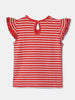 Nautinati Girls' 100% Cotton Printed Tops | Pack of 2 | Age 0 - 2 Years