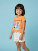 Nautinati Girls' 100% Cotton Crew Neck Disney Minnie Mouse & Friends Printed T-shirt