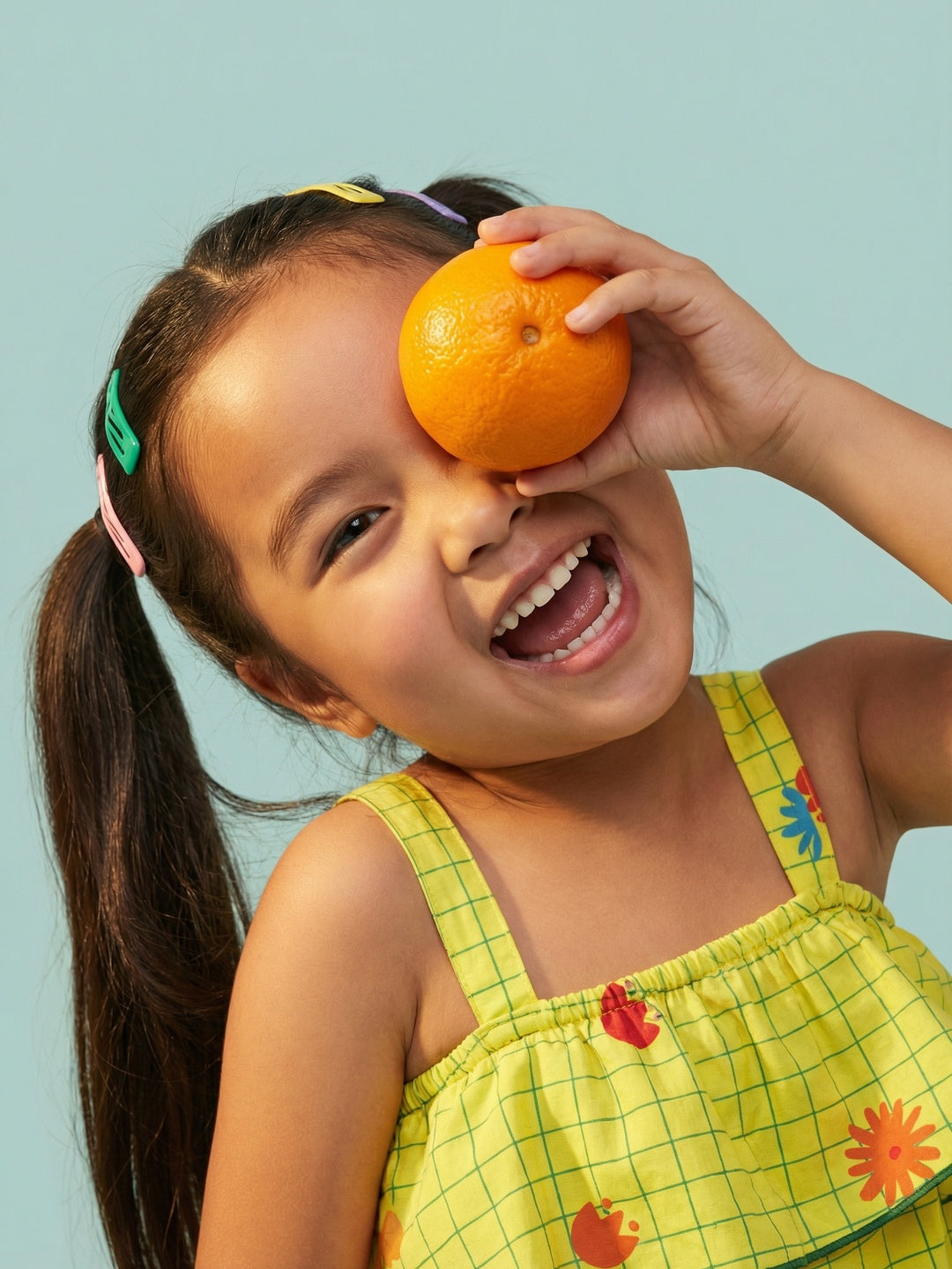 Nautinati Girls' Floral Hem Printed A-line Dress