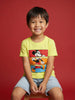 Nautinati Boys' 100% Cotton Crew Neck Disney Mickey Mouse Placement Print T-shirt