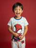 Nautinati Boys' Marvel Spiderman 100% cotton Printed  T-shirt with Joggers Night Suit