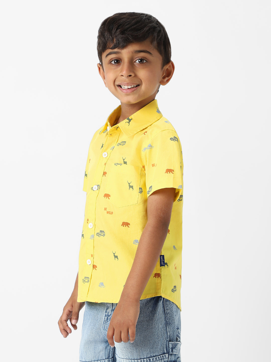 Nautinati Boys' All-over Print Shirt