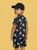 Nautinati Boys Lion King Simba Printed Regular Fit T-shirt and Shorts Co-ord Set