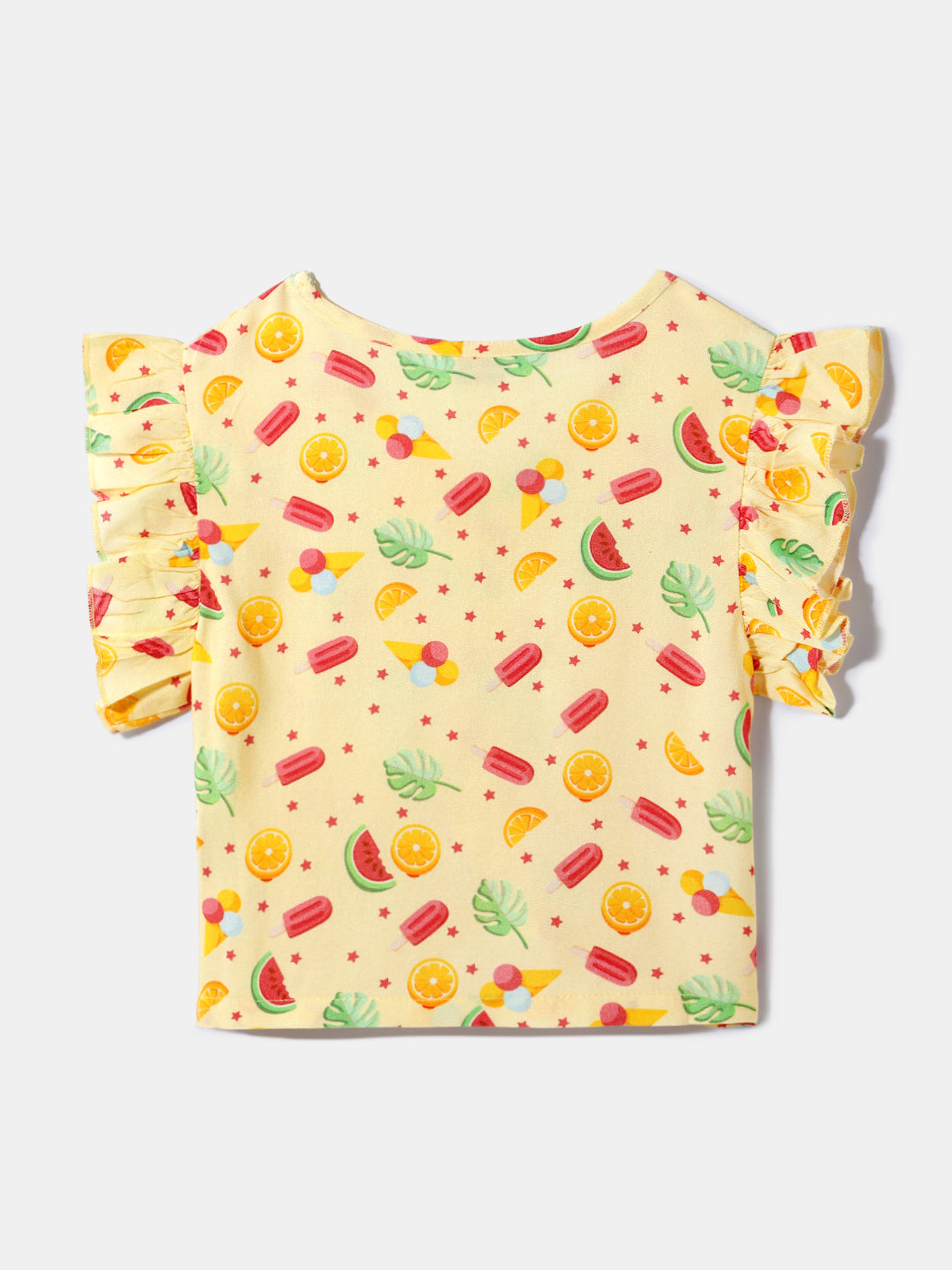 Nautinati Girls' Printed Top | Elastic Detail | Age 2 - 10 Years