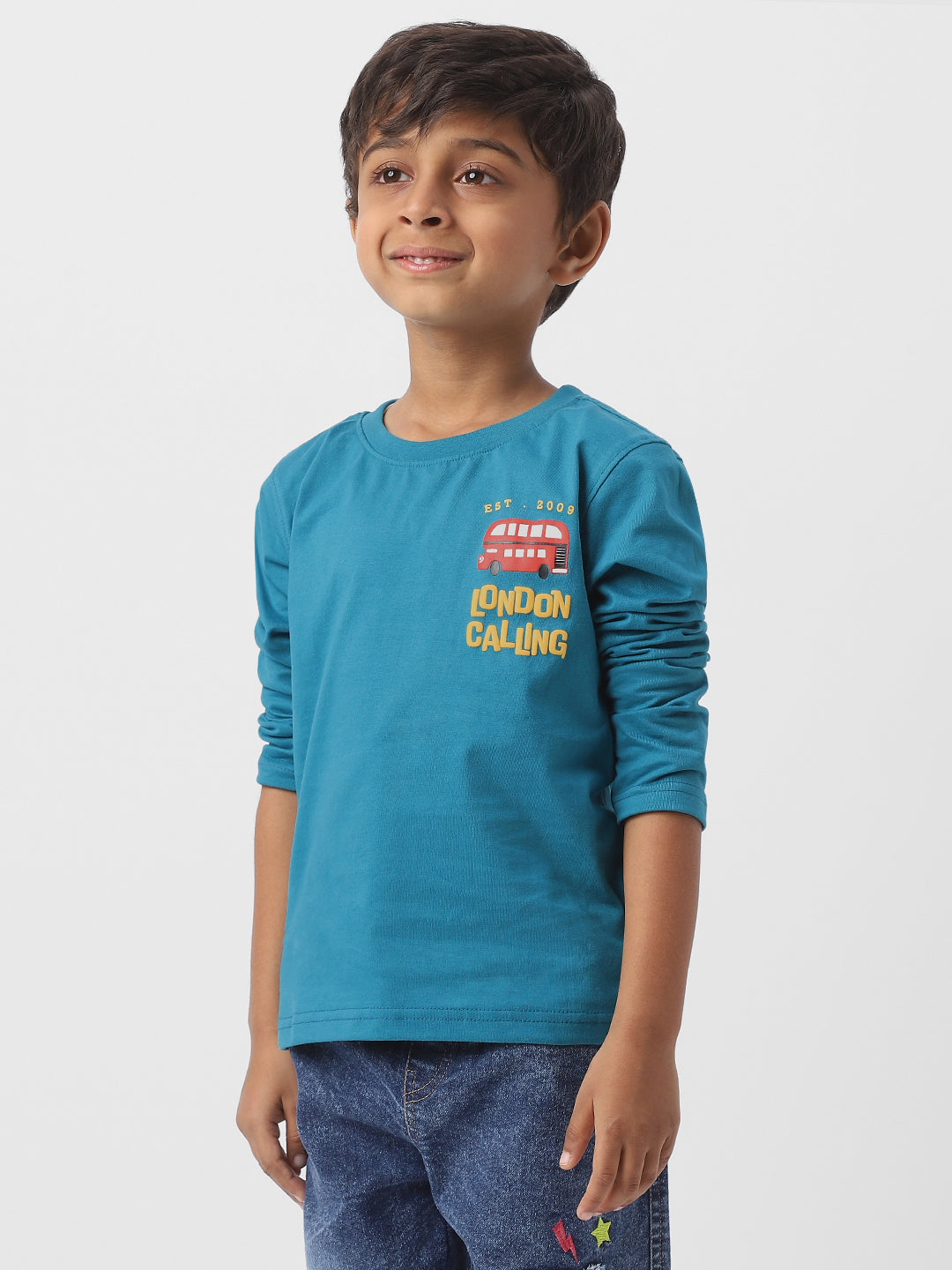 Nautinati Boys Cotton Graphic Printed T-shirt