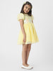 Nautinati Girls' Embellished Dress With Puff Sleeves