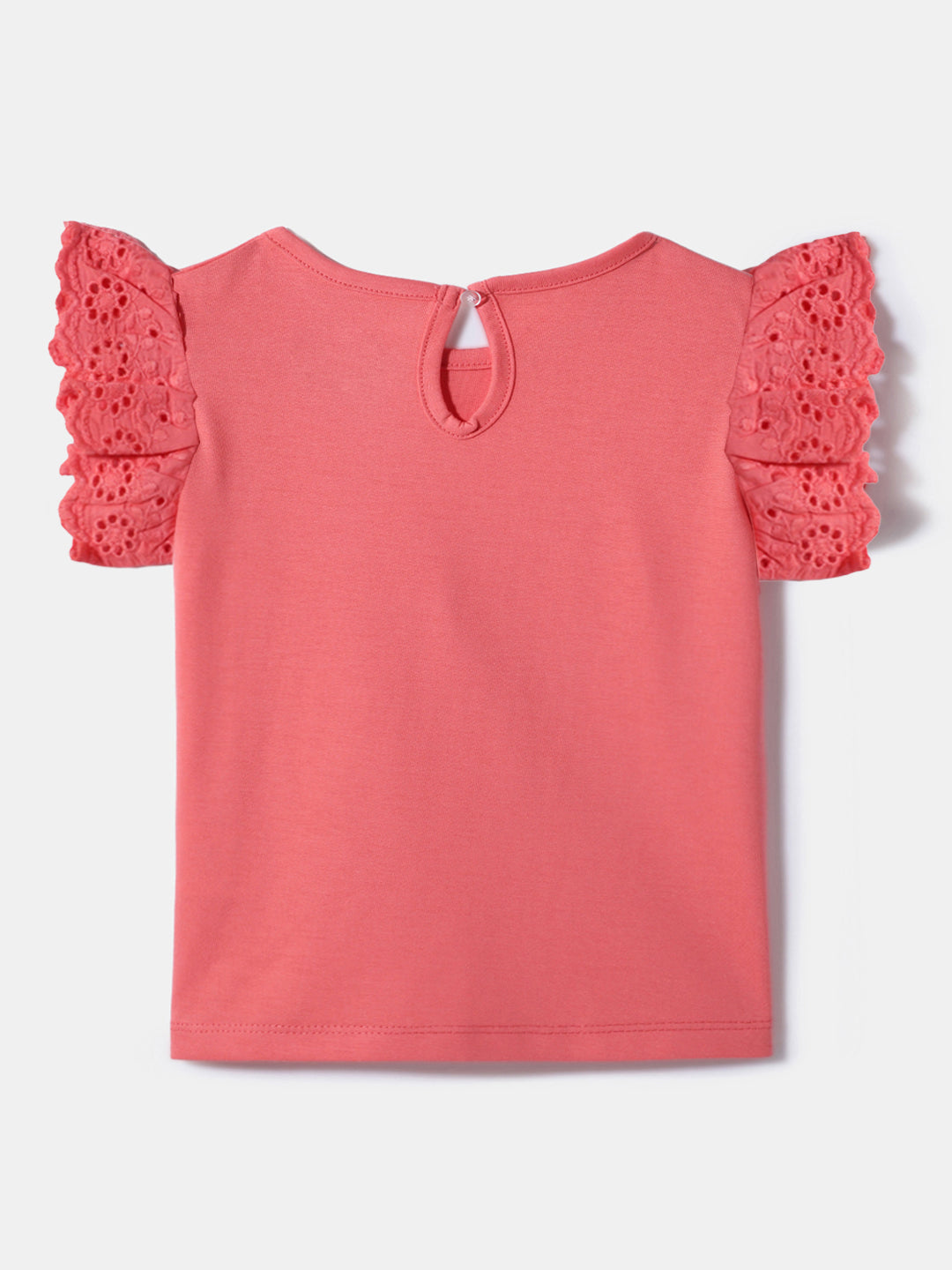 Nautinati Girls' Cotton Top| Donut Puff Print| Age 0 - 2 Years