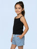 Nautinati Girls' 100% Cotton Pack of 3 Solid Essentials Camisoles