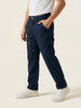 Nautinati Boys 100% Cotton Solid Relaxed Fit Twill Woven Carpenter Pants with Side Adjuster & Utility Pockets