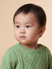 Nautinati Baby Boys Cable Knit Sweater & Jogger Set with Button Closure, Relaxed Fit