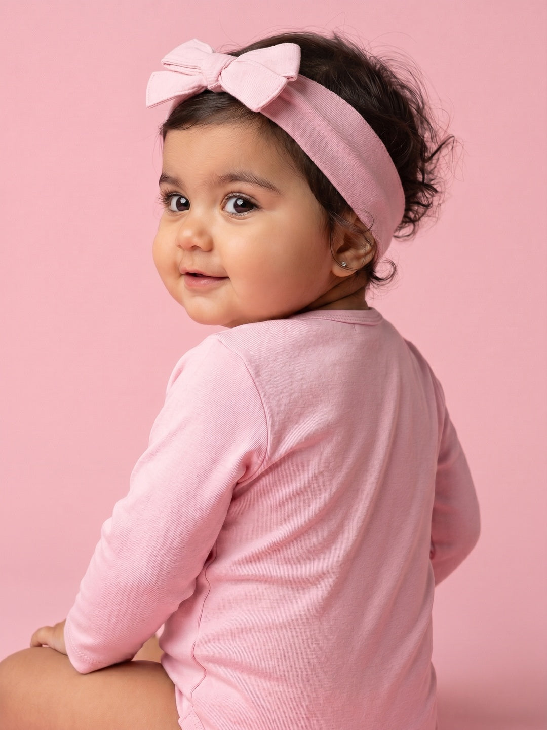 Nautinati Baby Girls Cotton Dinosaur Print Bodysuit with Headband