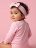 Nautinati Baby Girls Cotton Dinosaur Print Bodysuit with Headband (No Return | No Cancellation)