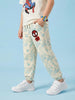 Nautinati Boys' 100% Cotton Stretchable Marvel Spiderman Pigment Print Joggers