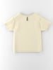Nautinati Cotton Off-white Lilo and Stitch Print T-shirt for Girls
