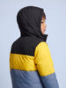 Nautinati Boys Hooded Colourblock Puffer Jacket with Front Zip, Regular Fit
