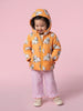 Nautinati Baby Girls Regular Fit Hooded Dog Printed Puffer Jacket with Front Zip