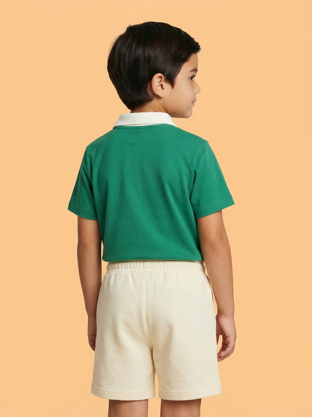 Nautinati Boys Cotton Polo Neck  Gamer Print Regular Fit T-shirt and Shorts Set