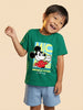 Nautinati Boys' 100% Cotton Crew Neck Disney Mickey Mouse Racing Placement Print T-shirt