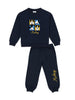 Nautinati Navy Blue Mickey Mouse Print Sweatshirt Set for Boys