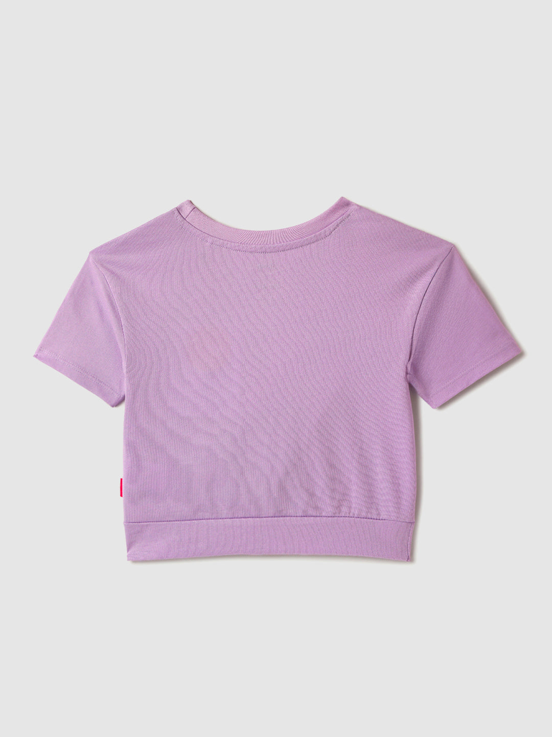Nautinati Cotton Purple Minnie Mouse T-shirt for Girls