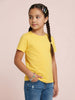 Nautinati Girls' 100% Cotton Pack of 2 Solid Essentials Crew Neck T-shirts