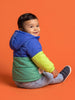 Nautinati Baby Boys Regular Fit Hooded Colourblock Puffer Jacket with Front Zip