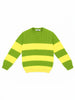 Nautinati Green and Yellow Striped Boys' Sweater for Boys