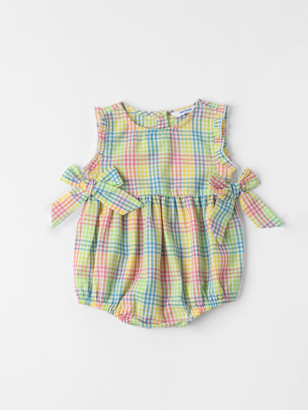 Nautinati Girls Romper Dress With Bows