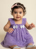 Nautinati Baby Girls' A-line Holographic All-over Star Foil Print Mesh Party Dress with Sequinned Bow