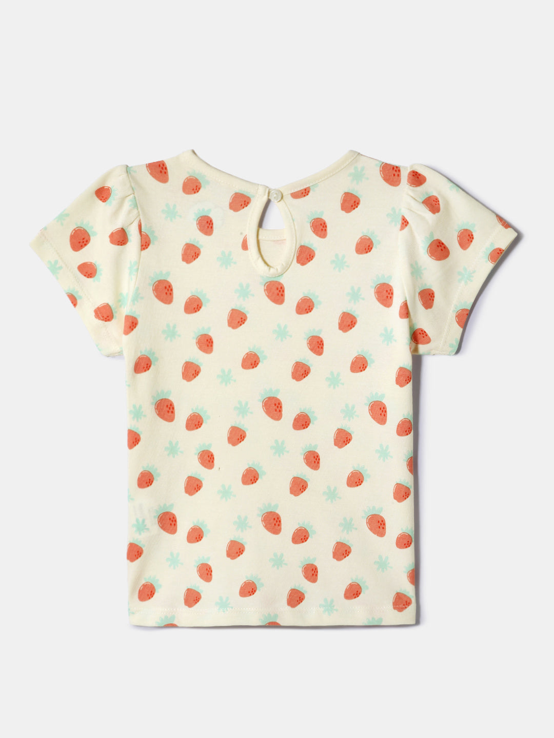 Nautinati Girls' Cotton Printed Tops | Pack of 2 | Age 0 - 2 Years