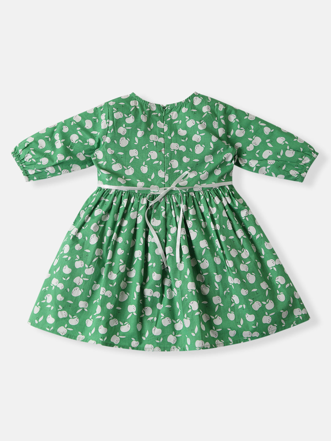 Nautinati Girls Soft Cotton Fruit Print Frock