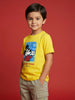 Nautinati Boys' 100% Cotton Crew Neck Disney Mickey Mouse Racing Placement Print T-shirt