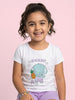Nautinati Girls' Cotton Cute Elephant Printed T-shirt and Biker Shorts Co-ord Set