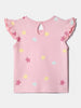 Nautinati Girls' 100% Cotton Printed Tops | Pack of 2 | Age 0 - 2 Years