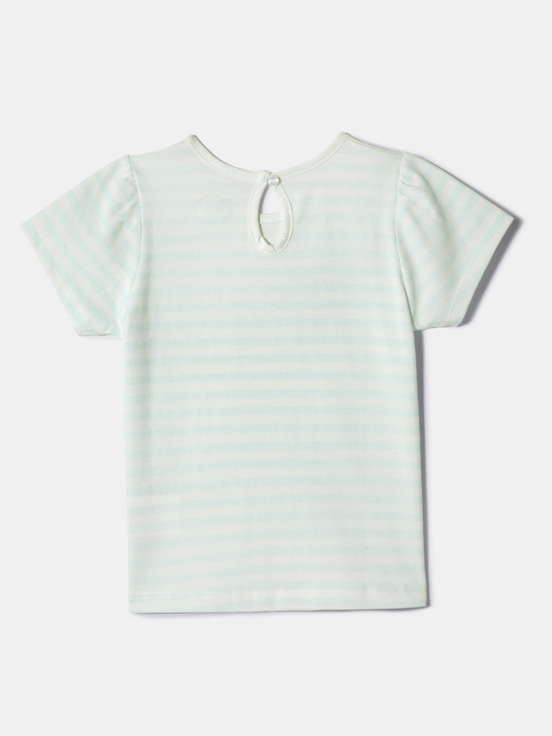 Nautinati Girls' Cotton Tops | Pack of 3 | Printed and Striped| Age 0 - 2 Years