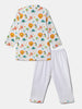 Nautinati Boys' Cotton Poplin Printed Kurta Pyjama Set | Age 2 - 10 Years
