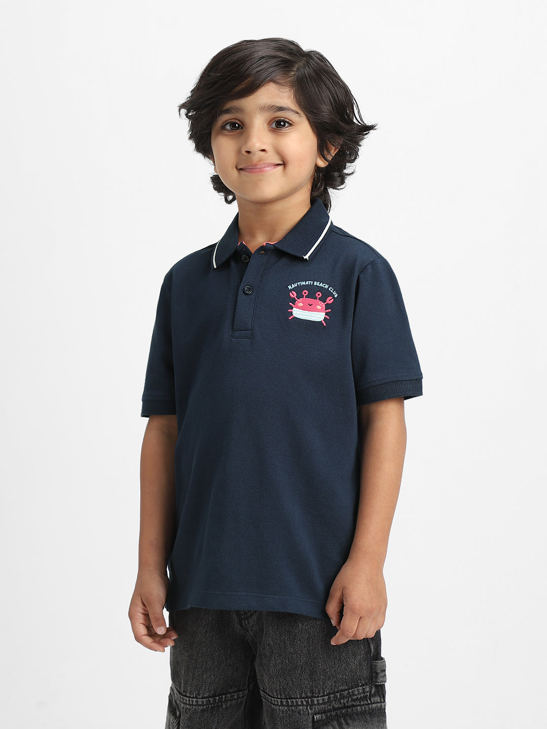 Nautinati Boys Cotton Polo T-shirt | Age 2 - 10 Years