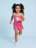 Nautinati Girls' 100% Cotton Graphic Printed  Jumpsuit with Elasticated Waist
