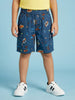 Nautinati Boys’ 100% Cotton Woven Marvel Spiderman All-over Print Cargo Shorts