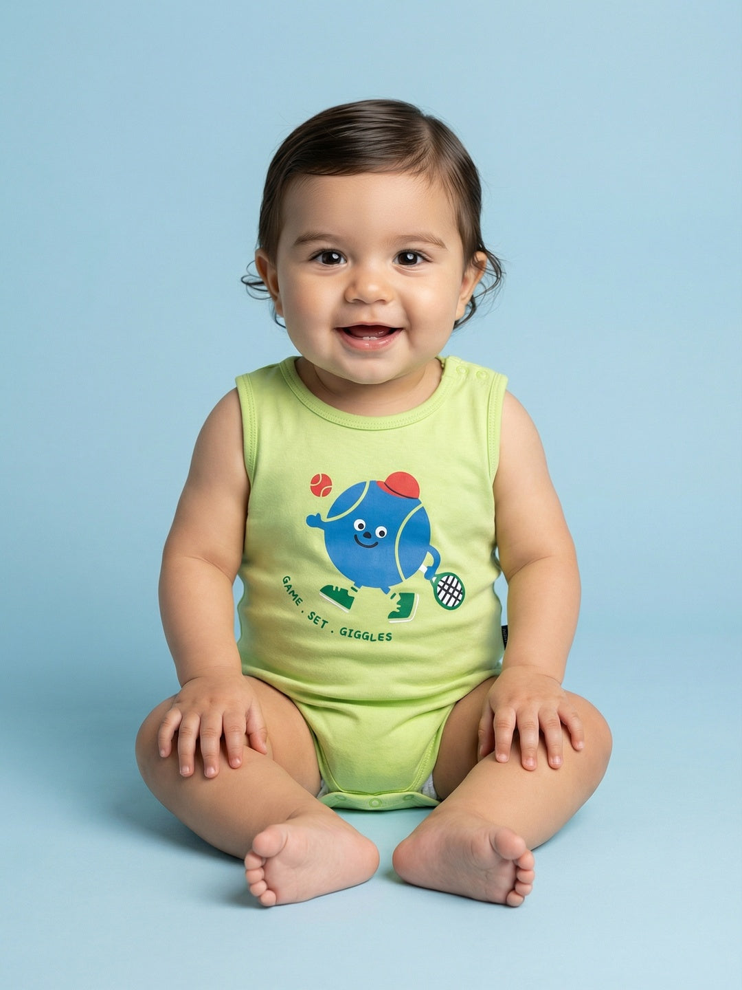 Nautinati Baby Boys' 100% Interlock Cotton Pack of 2 Gaming Placement Print Bodysuits