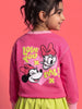 Nautinati Girls Disney Minnie and Daisy Oversized Sweatshirt with Front and Back Puff Print