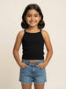 Nautinati Girls' 100% Cotton Pack of 2 Solid Essentials Camisoles