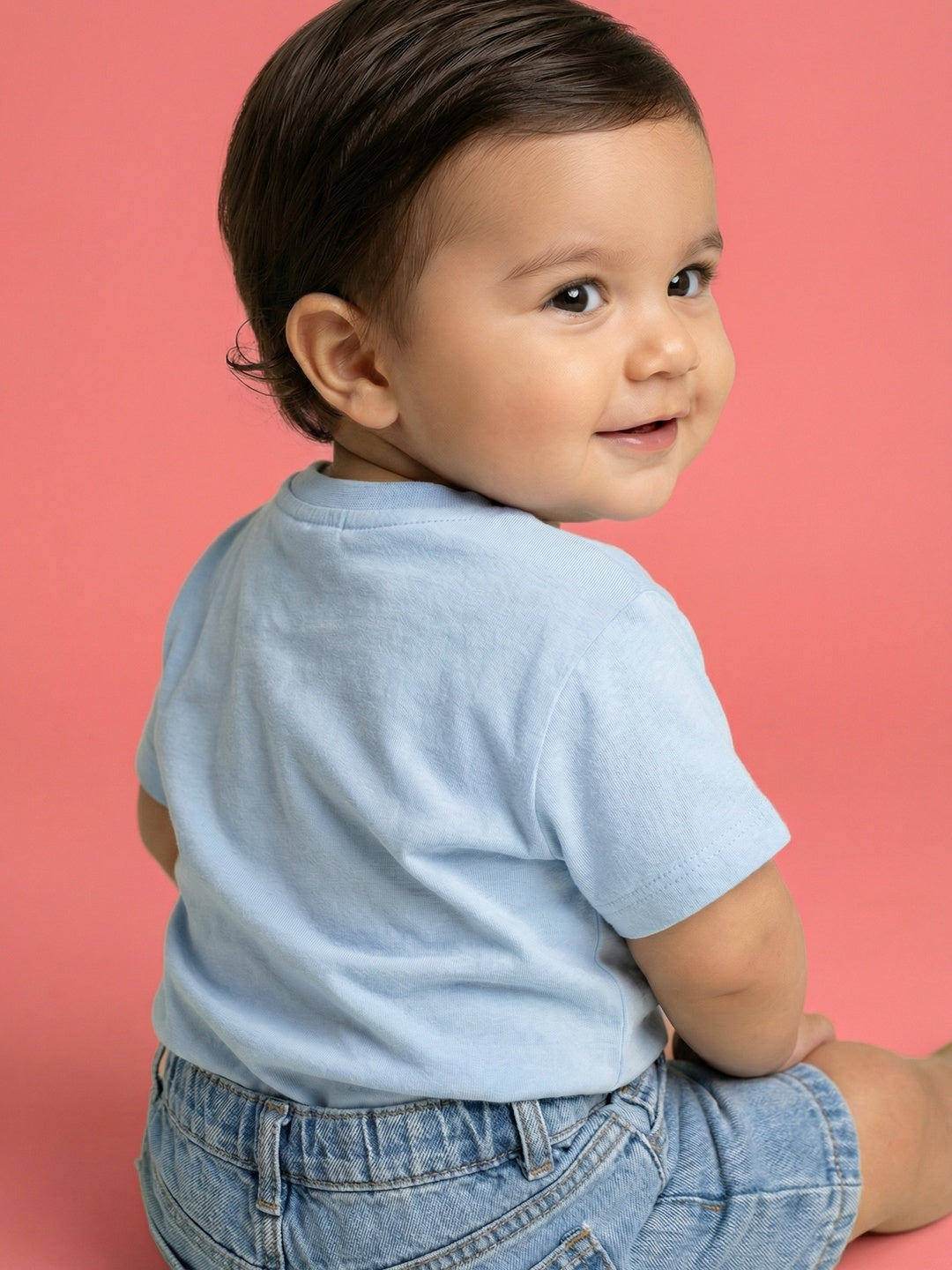 Nautinati Boys' Cotton Marvel Spiderman T-shirt with Snap Buttons