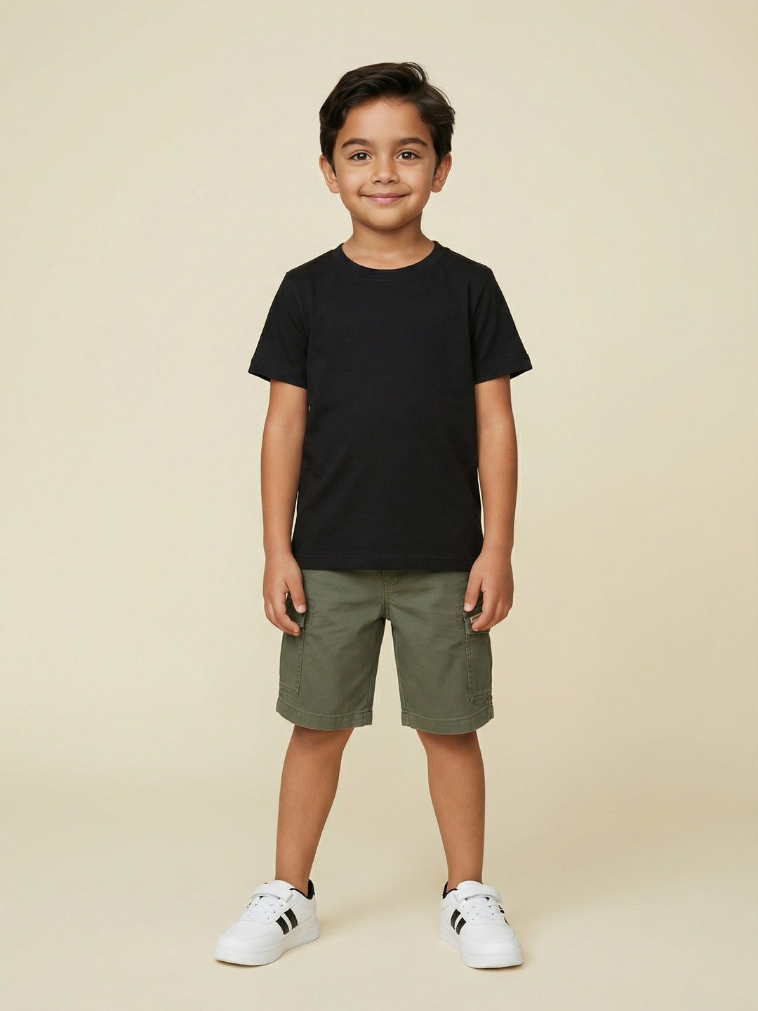 Nautinati Boys' 100% Cotton Pack of 2 Solid Essentials Crew Neck T-shirts